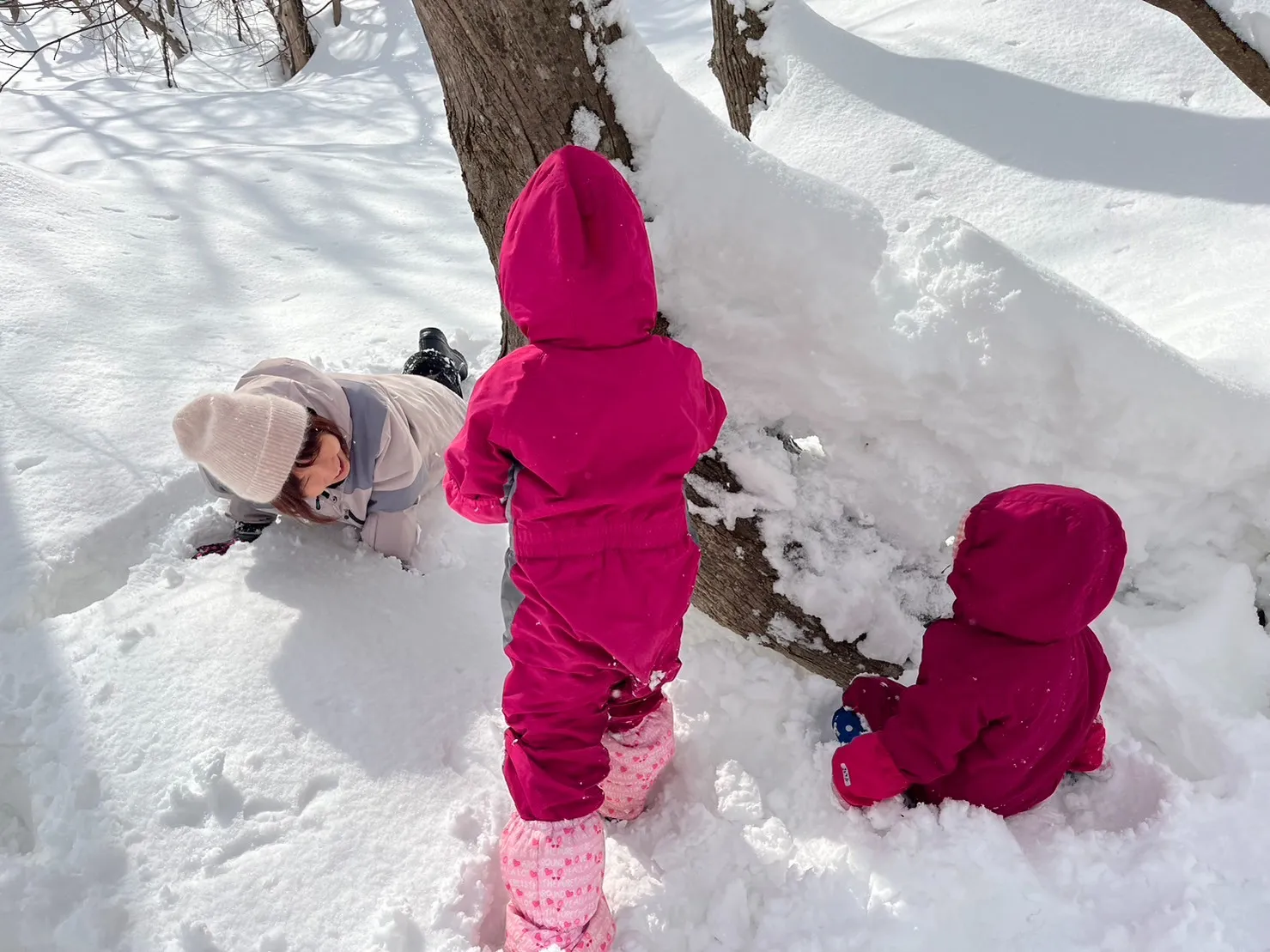 『森で雪あそび』in札幌　自然の中でダイナミックな雪遊びを楽しもう！
